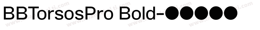 BBTorsosPro Bold字体转换